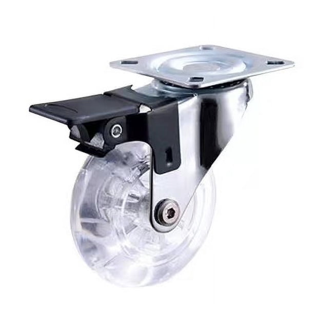 Juego De 4 Ruedas Para Muebles Con Freno, Giratorias 360°, Hasta 600 Kg