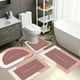 thumbnail image 5 of 4 Piezas Juego de Alfombras para Baño Antideslizantes Absorbentes, 5 of 6