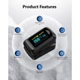 thumbnail image 5 of HealthTree Pulse Oximeter Fingertip, Blood Oxygen Monitor with Batteries and Lanyard for Sport, Running Use, 5 of 9
