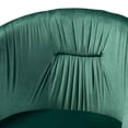 thumbnail image 6 of Baxton Studio Ballard Modern Luxe and Glam Green Velvet Fabric Upholstered and Gold Finished Metal Dining Chair, 6 of 7