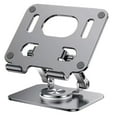 thumbnail image 1 of Support pour Ordinateur Portable, Support d'Ordinateur Réglable, base Rotative à 360°, Axe Rotatif Double, Entièrement Pliable, 1 of 5