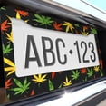 thumbnail image 6 of 1 Pcs Multicolored Hemp Leaves License Plate Frame,License Plate Cover for Car Decorative Parts,Aluminum License Plate Bracket Holder Rust-Proof for US Standard Car, 6 of 8