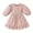 Pink, variant on Loopsun Toddler Girls Summer Dresses, Summer Girls' Solid Long Sleeve Round Neck A-line Dress Princess Dress Beige 5-6 Years