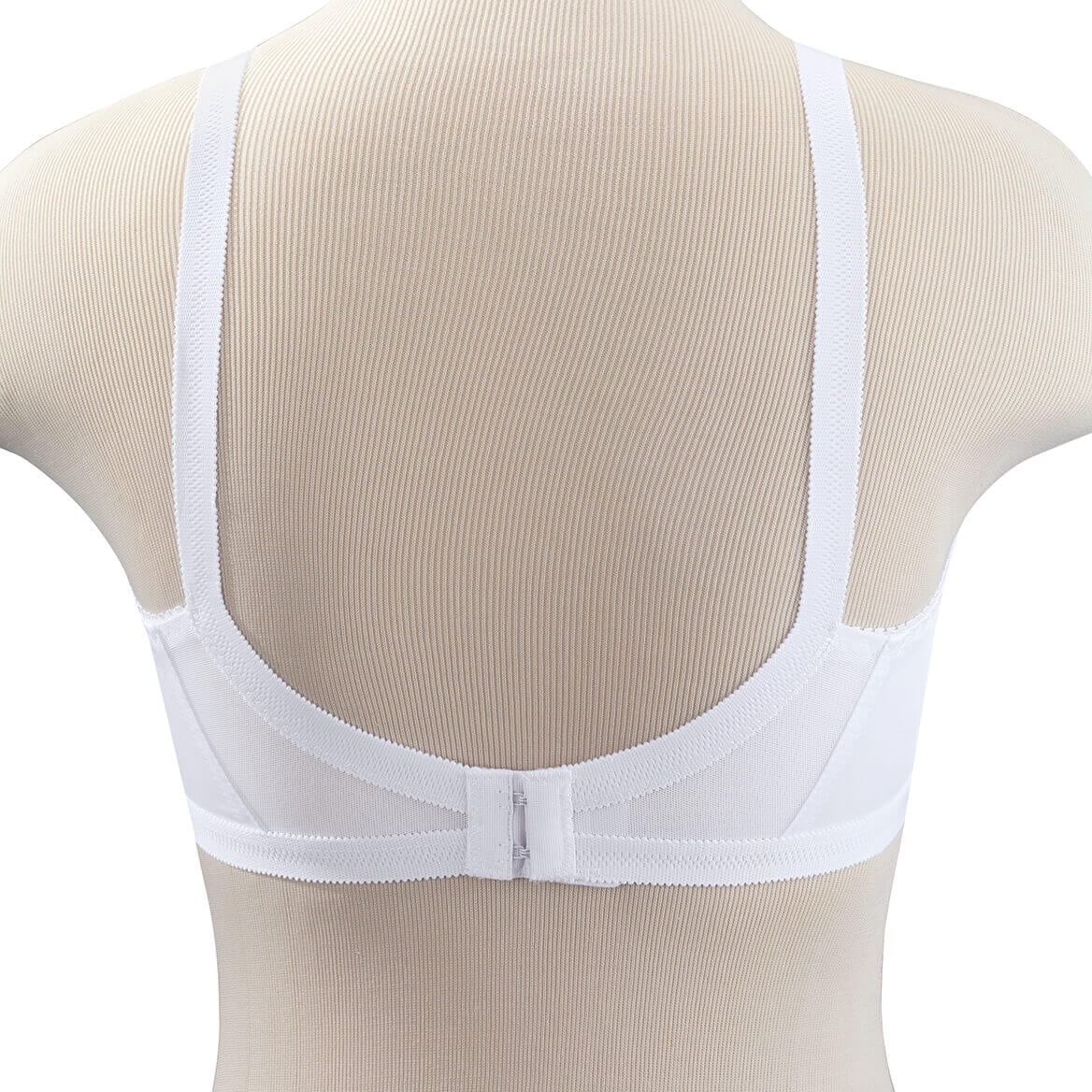 Women’s Wireless Cross and Shape Bra, 2-Pack, White, 32B