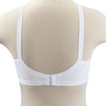 thumbnail image 2 of Women’s Wireless Cross and Shape Bra, 2-Pack, White, 42D, 2 of 5