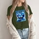 thumbnail image 4 of 2025 Movie Kpop Demon Hunters T-Shirt Summer Tshirts Casual Loose Girls T Shirt Graphic Clothes Fashionable Unisex Short Sleeve Cartoon Graphic Tee for K-Pop and Movie Fans#Army Green M, 4 of 4