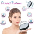 thumbnail image 1 of Borrador de pelo de cristal, herramienta exfoliante de piel para depilación sin dolor para hombres, mujeres, brazos, piernas, espalda, pecho, piel suave y sedosa, removedor de pelo de cristal mágico para cualquier parte del cuerpo (negro) Brillar Electrónica, 1 of 6