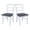 White-Heather Gray, variant on Pemberly Row Set of 2 Solid Wood Ladderback Chairs in Distressed Hickory / Stone