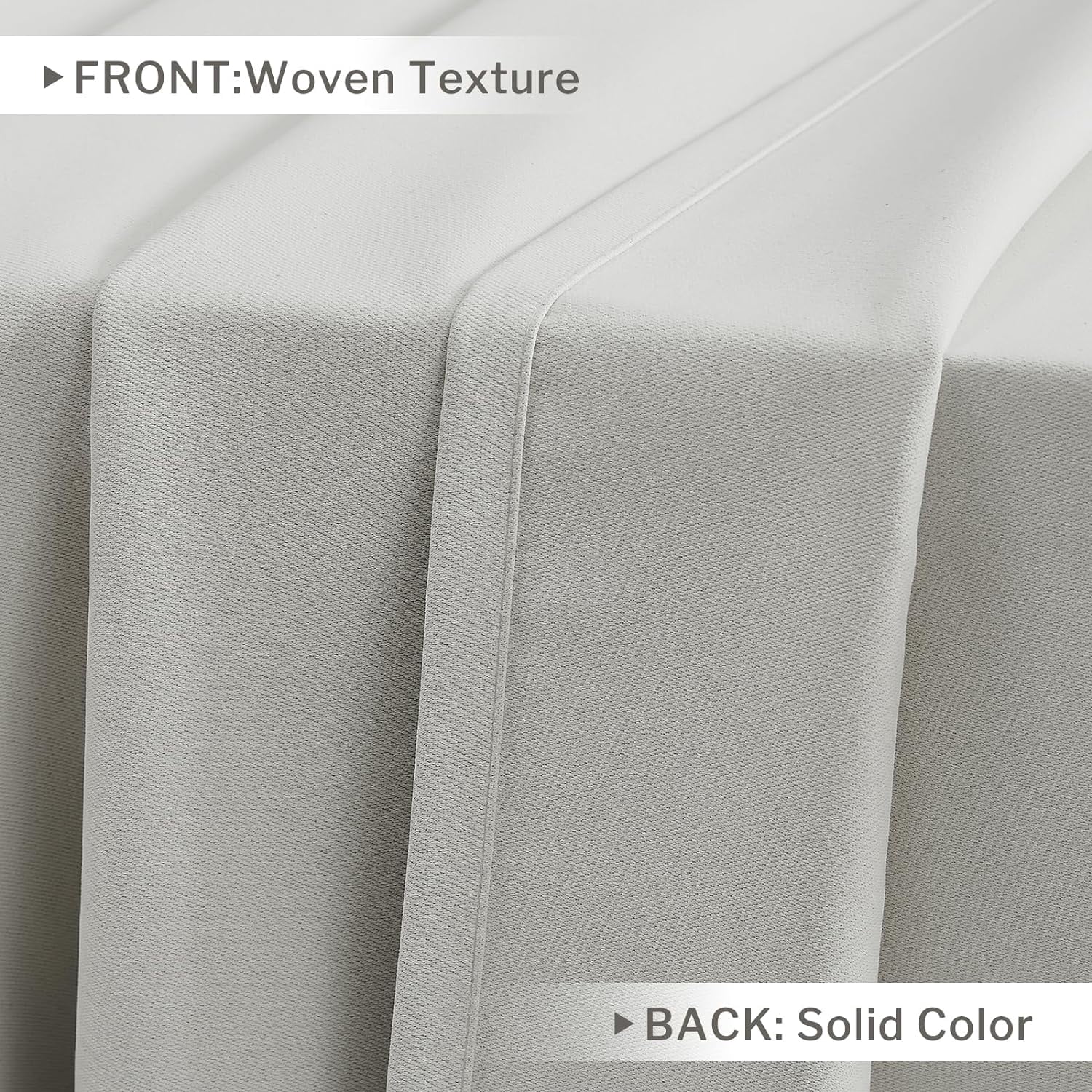 80% Blackout Curtains 63 Inch Length for Bedroom 2 Panels Set Cotton Bedroom Curtains Grommet Room Darkening Curtains for Living Room Thermal Insulated Window Drapes (Off White, 52 x 63 in)