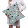 thumbnail image 6 of Bingfone Animal Dog Linen Throw Pillow Covers Cushion Case Pocket Button Vintage Farmhouse Pillowcase-16"x16", 6 of 9