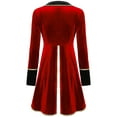 thumbnail image 2 of Haitryli Women's Halloween Costume Vintage Steampunk Tailcoat Victorian Tuxedo Coat Jacket Uniform Red XL, 2 of 7