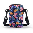 thumbnail image 2 of HELLHERO Small Crossbody Purse Tropical Pineapple Print 4.33x1.97x7.09 with Zipper Closed Unisex for Outdoor Travel Daily Use Double Layer, 2 of 7
