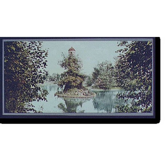 Historic Print, Michigan, the lighthouse, Palmer Park, Detroit, 16" x 20"