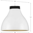 thumbnail image 2 of Radian LED Collection Modern Satin White Metal Pendant, 2 of 2