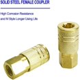 thumbnail image 3 of EcoNesxp Inch Pack Female Air Fittings 10 Pack Female Air Fittings Threaded Quick Connect Air Tools 1/4 NPT, 3 of 3