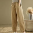 thumbnail image 7 of Posijego Women's Lounge Pants Pull on Elastic Waist Wide Leg Pants Summer Casual Trousers with Pockets, 7 of 7