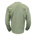 thumbnail image 5 of Long Sleeve Shirts for Men, Men's Button Down Long Sleeve Shirts Shirts Beach Casual Regular Fit Band Collar Shirts Men, 5 of 7