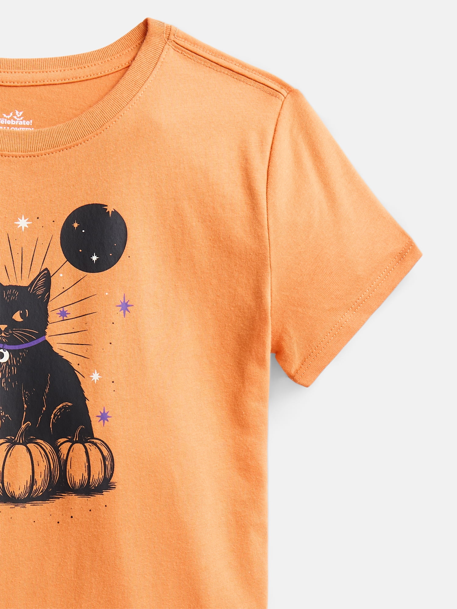 Halloween Girls Graphic Tee with Short Sleeves from Way to Celebrate, Sizes 4-18
