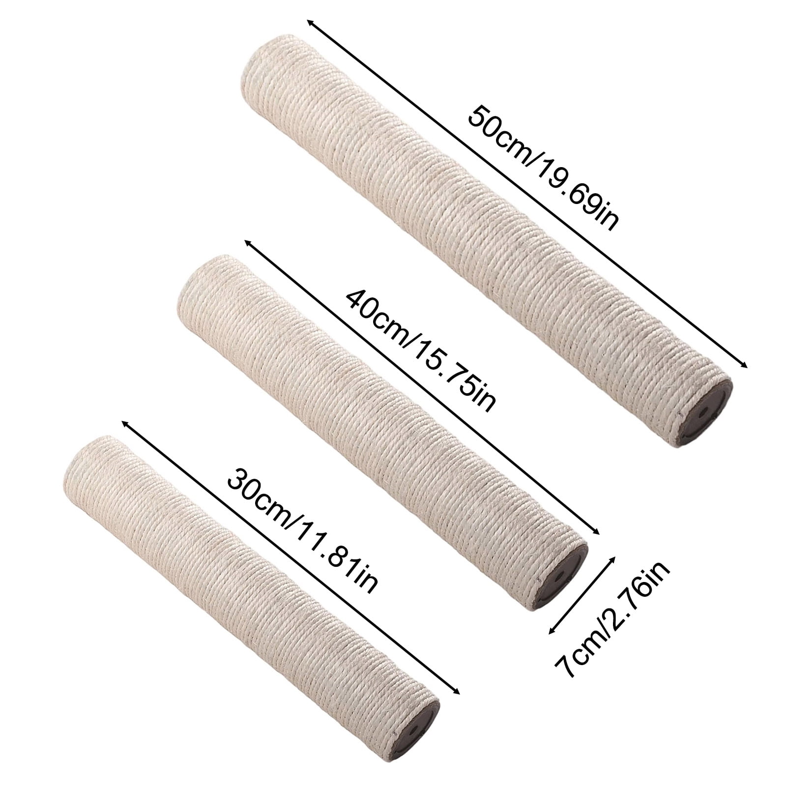 YIFAEUX Cat Scratching Post Cat Tree Replacement Post Sisal Climbing And Stretching Pole with 8mm Bolts for Home Indoor Cats Kittens Exercise And Play