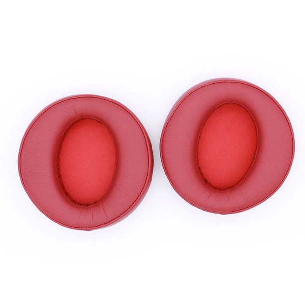 sweethay Earphones Noise Isolation Ear Pads Headset Cushion Headphone Round Sleeve Repair Parts Replacement for MDR-XB950BT Headphones Red Rojo
