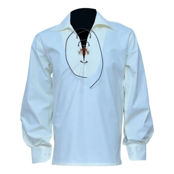 Cream Men's Scottish Highland Jacobite Shirt