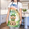 thumbnail image 4 of Happy St. Patrick’s Day Goldendoodle with Green Hat Shamrocks Rainbow Apron Doodle Dog Lover Gifts Idea for Cooking Grilling Baking Painting Gardening - 03007, 4 of 5