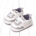thumbnail image 2 of Baby Boys Girls High Top Ankle PU Leather Sneakers Soft Sole Infant Moccasins Newborn Oxford Loafers Anti-Slip Toddler Wedding Uniform Shoes, 3-11 Months, 2 of 6