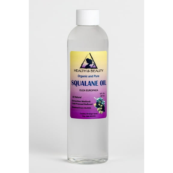 Squalane oil organic olive-derived anti-aging moisturizer cold press pure 8 oz
