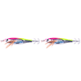 thumbnail image 1 of Señuelo Pesca Luminoso Anzuelos Calamar Anzuelo Artificial Cebo Jigging () Rosa Y Amarillo, 1 of 4