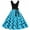 Blue, variant on IROINNID Women's Sleeveless A-Line Dress Vintage Summer Dot Casual Evening Party Prom Dress V-Neck Full-Length Women Dress