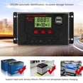 thumbnail image 3 of Controlador de carga Solar 30A, regulador de Panel de energía Solar automático LCD, puerto USB Dual MPPT para sistema de módulo fotovoltaico de 12V/24V, 3 of 5