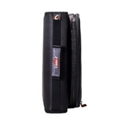 Case It Universal Zipper Binder 3 Rings 2 Capacity 11 x 8.5 Black LT007BLACK