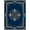 Navy Blue, Pattern 14, variant on ODIKA 8'x10' Washable Area Rug Navy Covering Bold Contemporary Motif Overlapping Pile Large for Dining Room, Office, Lounge, Non-Slip Chair-Friendly Mat