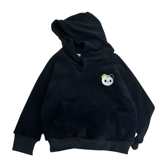 Mercatoo Boys Girls 𝐅𝐥eece Hoodies Kids Cute Panda Graphic 𝐇ooded Sweatshirts Long Sleeve Warm Oversized Pullover Hoodie