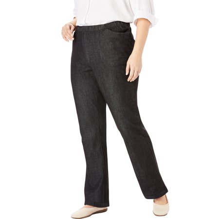 Woman Within Plus Size Petite Bootcut Fineline Jean