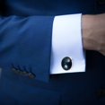 thumbnail image 4 of Constellation Elegant Stainless Steel Cufflink and Shirt Clip Set for Formal Attire - for Weddings and Business Meetings, 4 of 6