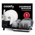 thumbnail image 1 of Escurridor de Trastes Expandible Cookify de Acero Inoxidable con Sistema de Drenaje, 1 of 6