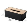 thumbnail image 3 of Tissue Box Cover Organizer for Bathroom, Home â Universal Fit Decorative Holder (1-Piece, 26x13x9cm), 3 of 4