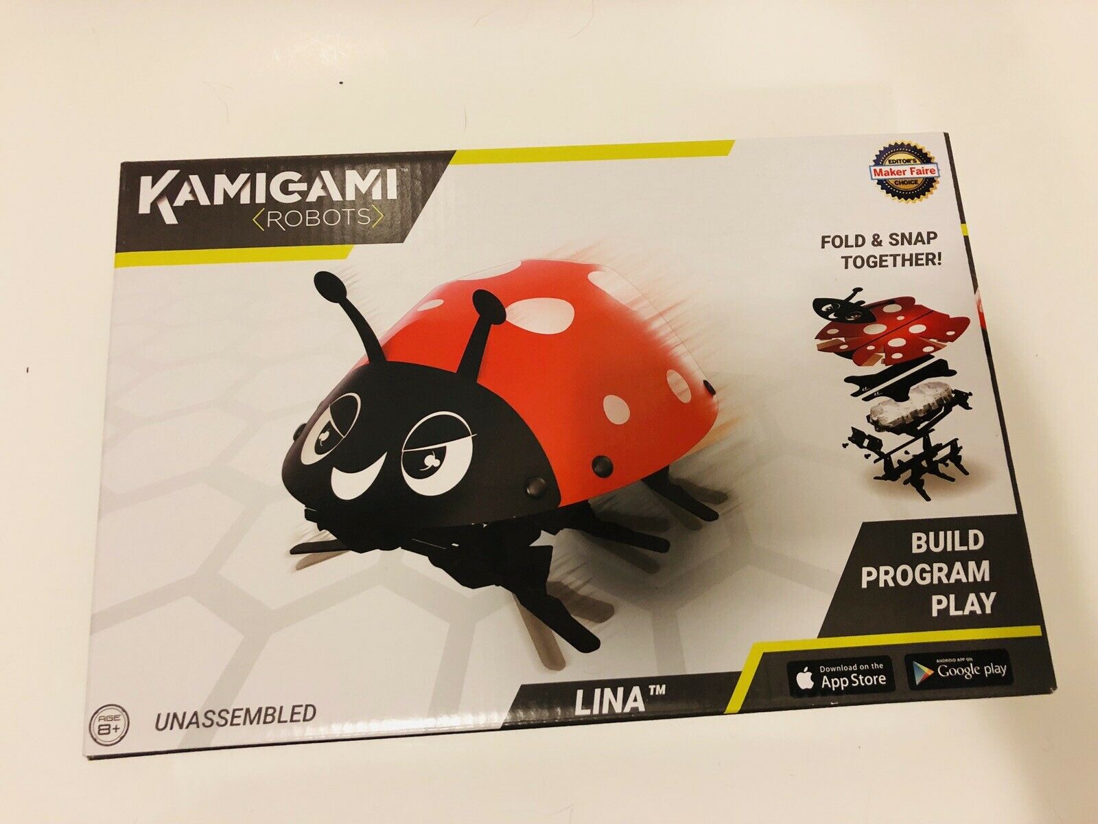 Mattel Kamigami lina Ladybug Programmable Robot stem Toy