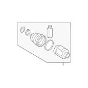 Genuine OE Kia Cv Joint Kit - 49535-G5000