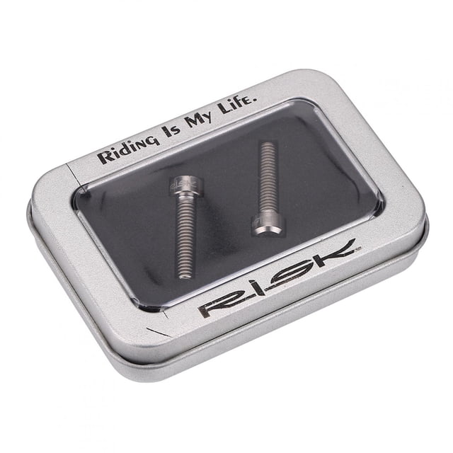 Tornillos para pinza de freno de bicicleta de montaña de color titanio M6 x 25 mm (2 unidades)