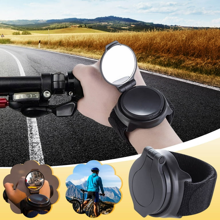 Bicycle Wrist Safety Rearview Bicycle Rearview Mirror with Wrist Strap
