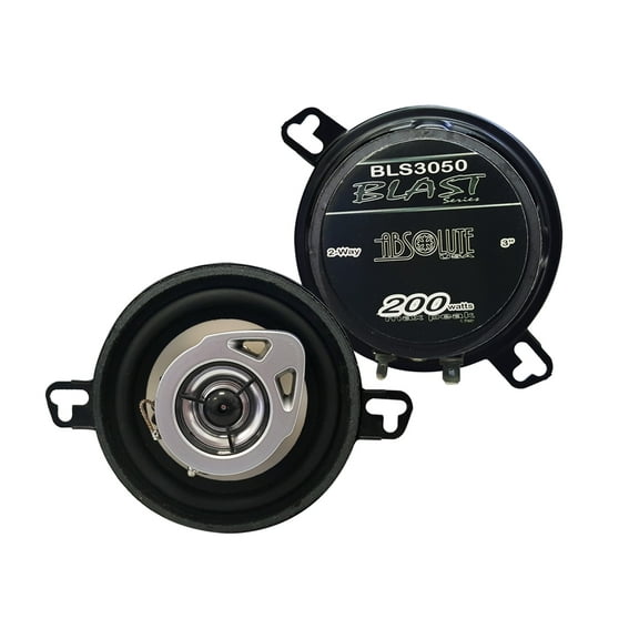 Absolute BLS-3050 3.5" 2-Way 200 Watts Full Range Coaxial Car Speakers
