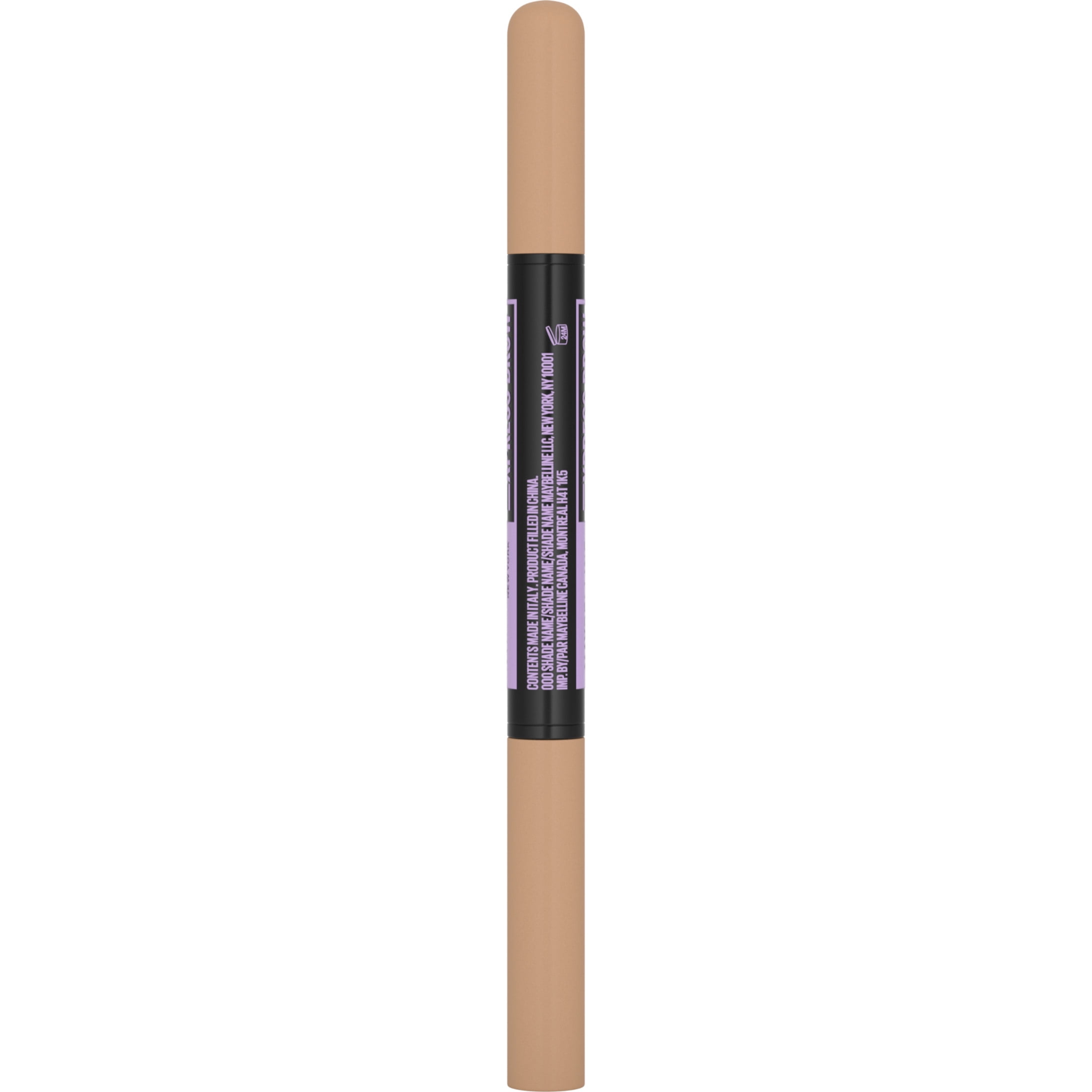 (4 pack) Maybelline Express Brow 2-In-1 Pencil and Powder Eyebrow Makeup, Light Blonde