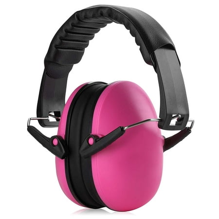Ear Muffs Noise Protection - Pink Hearing Protection and Noise Cancelling Reduction Safety Ear Muffs, Fits Children and Adults for Shooting, Hunting, Woodworking, Gun Range, Mowing, and More by (Best Hearing Protection For Shooting Guns)