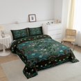 thumbnail image 3 of Erosebridal Green Snake Comforter Sets Queen Size,Boho Flower Bedding Queen Comforter Set,Ultra Soft Reversible Bedding Sets Queen with Comforter,Animal Room Decorative,3 Pieces, 3 of 8