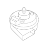 Genuine OE Porsche High Note Horn - 970-635-022-00