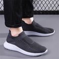 thumbnail image 5 of Men's Knit Sock Shoes S𝗅ip on Casual Sneakers Comfortable Soft Sole Sport Shoes Breathable Gym Workout Shoes Laceless Walking Tennis Shoes for Summer and Autumn, 5 of 9