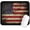 American Antique Flag, variant on American Antique Flag Patterns Desk Mat, Large Gaming Mouse Pad Non-Slip Rubber Base with Stitched Edges, Waterproof Protection for PC Laptop Home Office Desk Decor (8x9in)