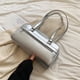 thumbnail image 4 of Bolso Hombro Mujer PU Chic Hobo Bag Color Sólido Elegante Fiesta (Plata), 4 of 6